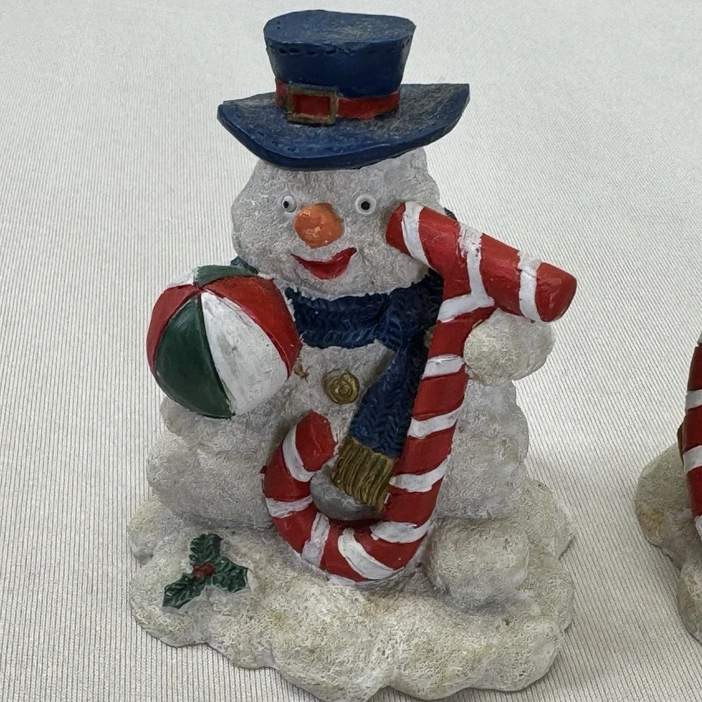 Set‎ Of 3 JOY Snowman Figurines